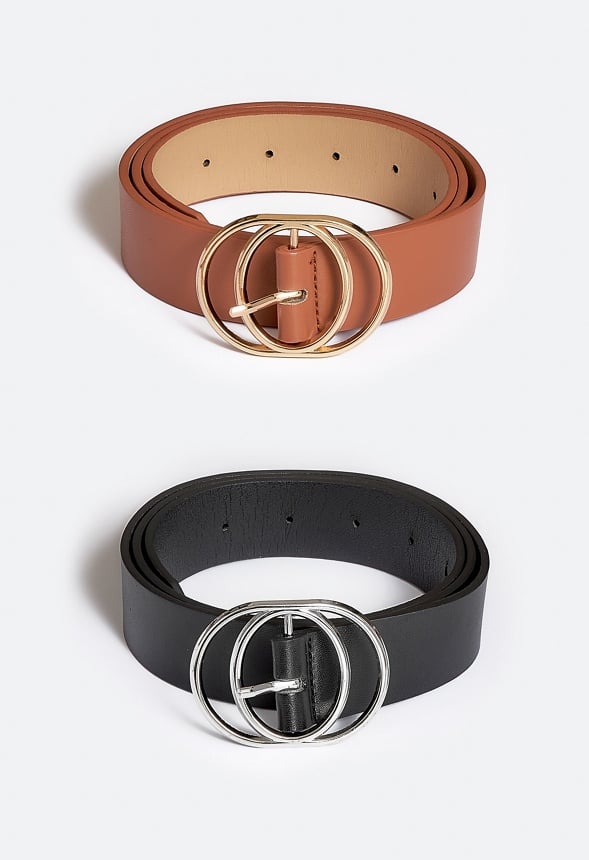 Esther Double Fine Ring Buckle Jeans Belt