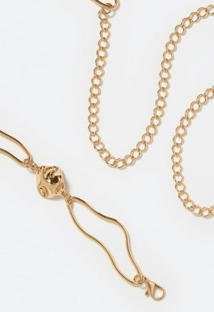 Kali Organic Linked Metallic Bead Chain Belt