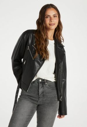 Faux Leather Jacket