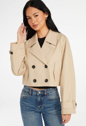 Cropped Trench Jacket