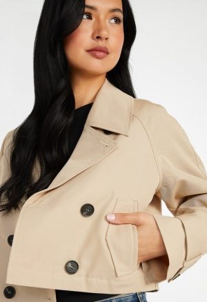Cropped Trench Jacket