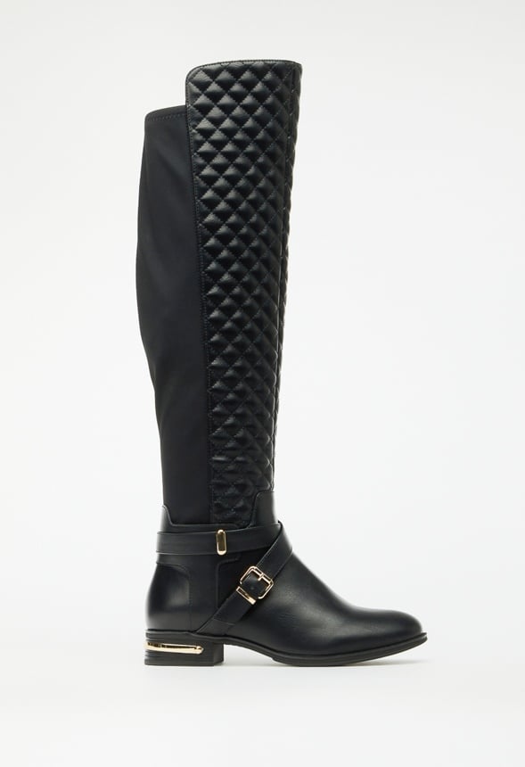 Annabeth Quilted Flat Boot
