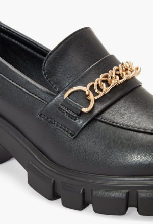 Leli Chain Detail Lug Sole Loafer