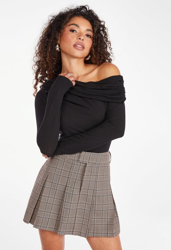 Long Sleeve Off The Shoulder Top