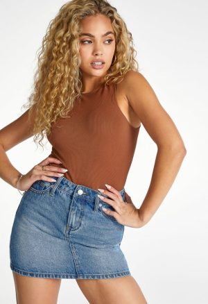 Ribbed Seamless Tank Bodysuit