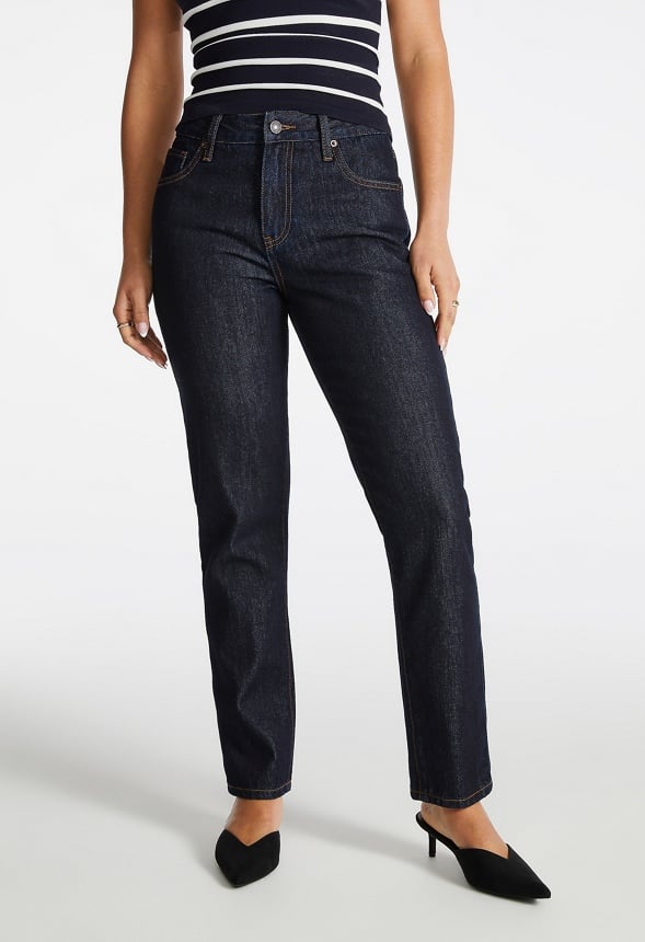 Vintage Straight Leg Denim Jeans