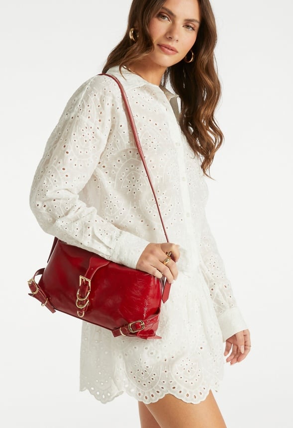 Multi Buckle Shoulder Bag