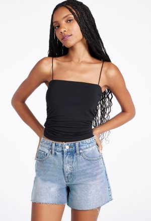 Mila Frayed Denim Shorts